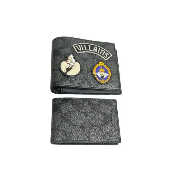 Coach Villians3 in 1 Wallet In Signature Canvas With Patches new